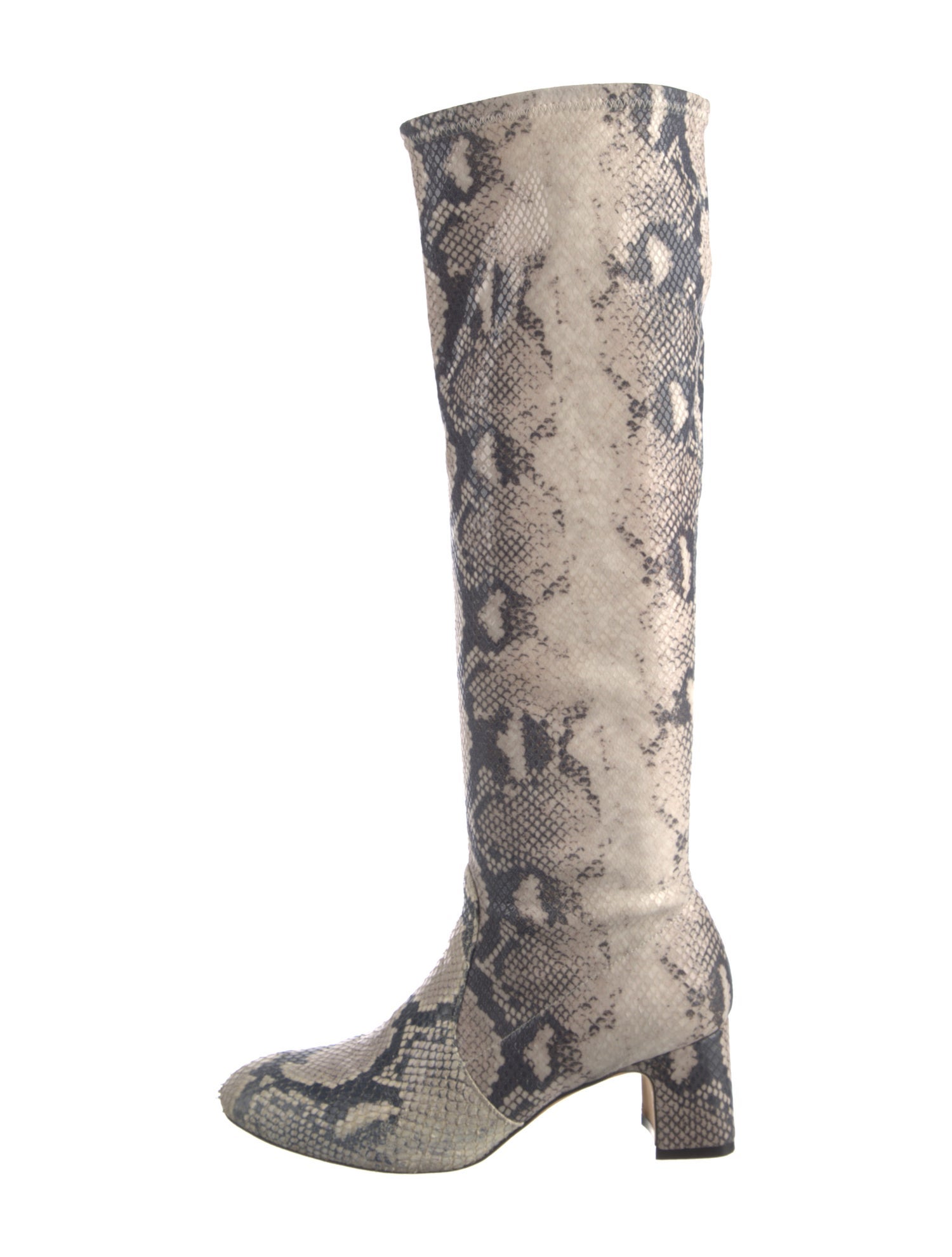 Stuart Weitzman Suede Animal Print Boots
