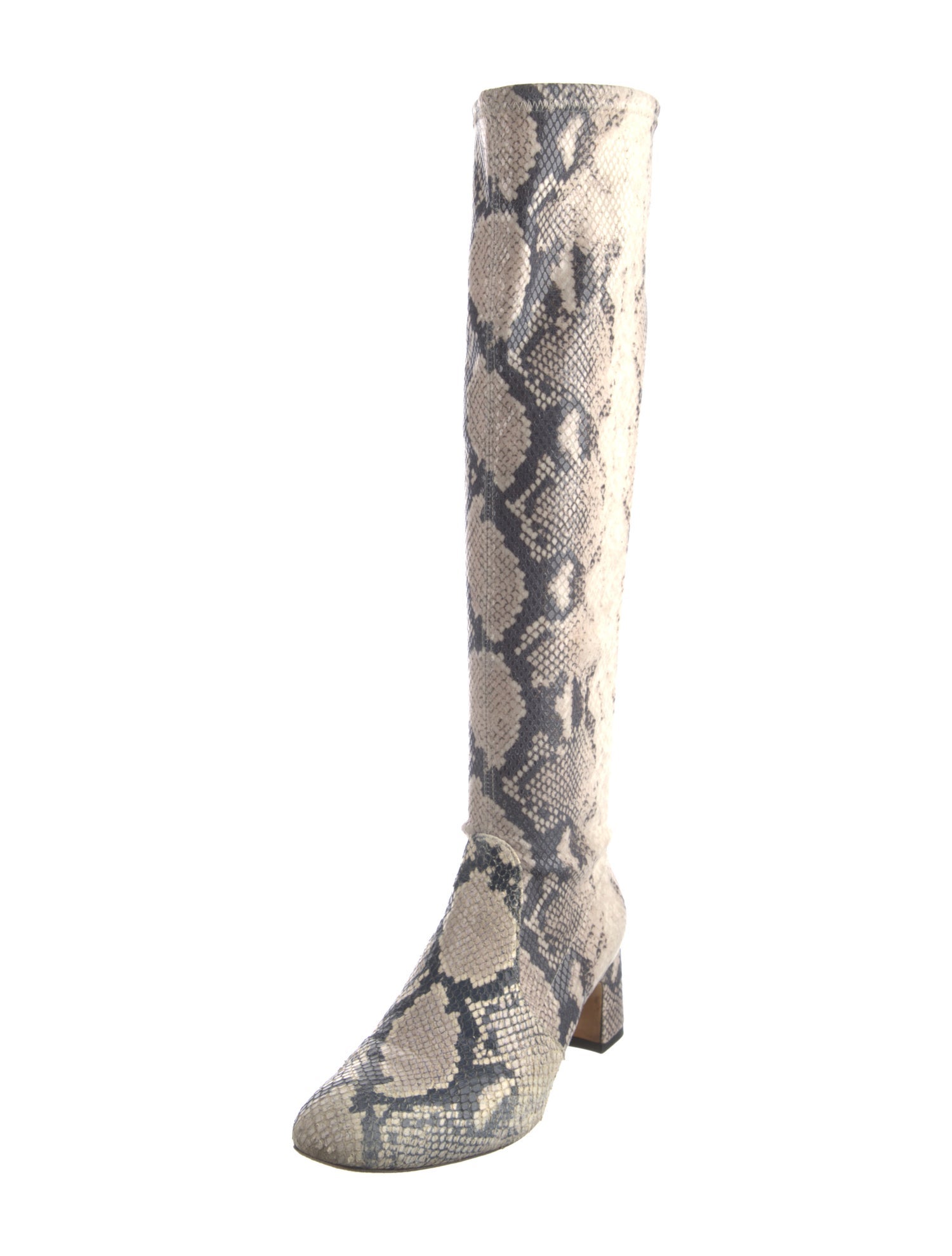 Stuart Weitzman Suede Animal Print Boots