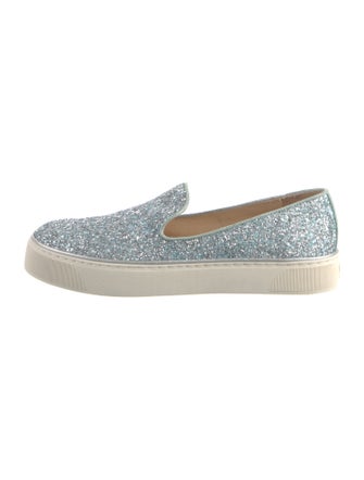 Stuart Weitzman Glitter Glitter Accents Sneakers