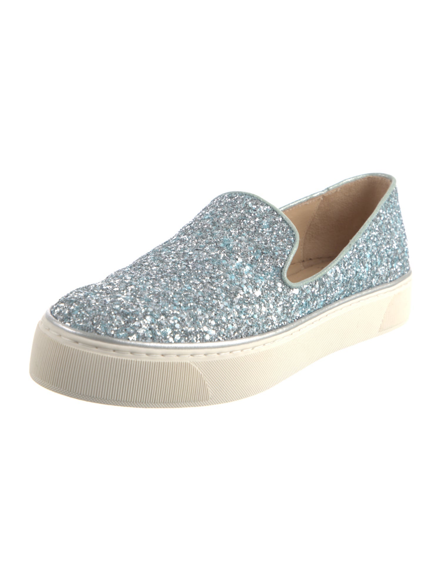 Stuart Weitzman Glitter Glitter Accents Sneakers