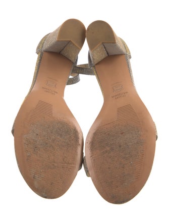 Stuart Weitzman Glitter Glitter Accents Sandals
