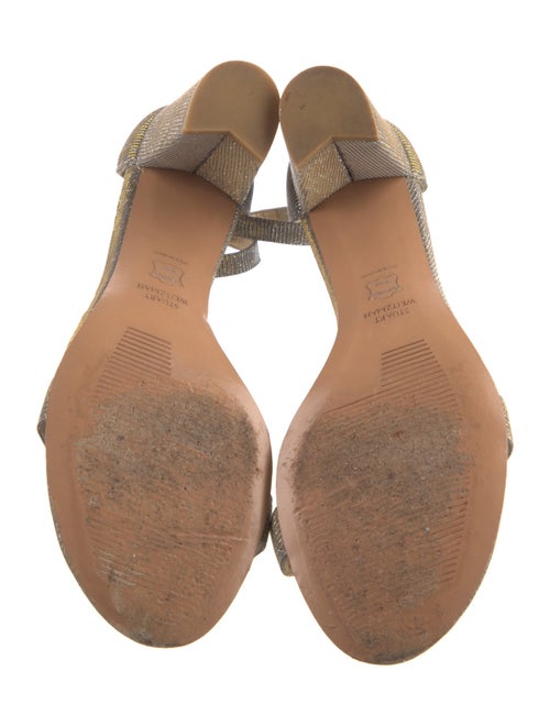 Stuart Weitzman Glitter Glitter Accents Sandals