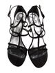 Stuart Weitzman Suede Crystal Embellishments Gladiator Sandals