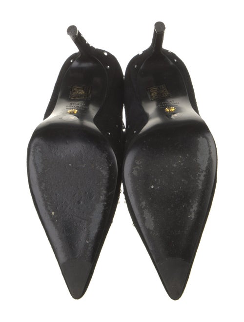 Stuart Weitzman Suede Crystal Embellishments Boots