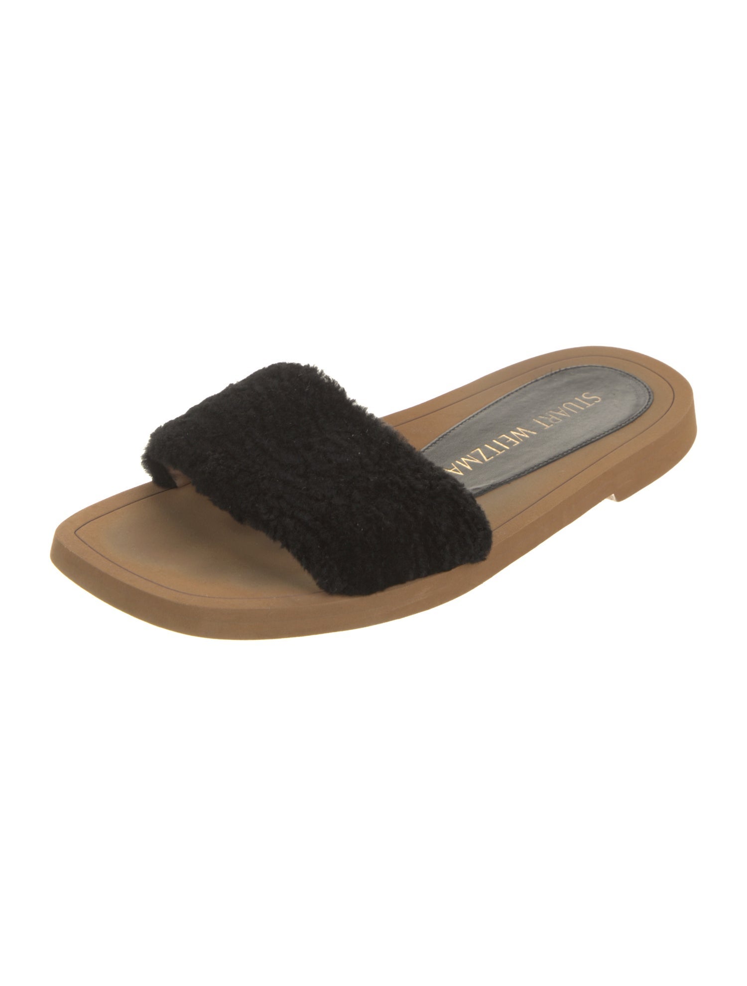 Stuart Weitzman Shearling Slides