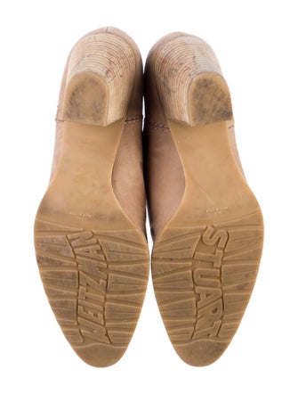 Stuart Weitzman Suede Tassel Accents Western Boots