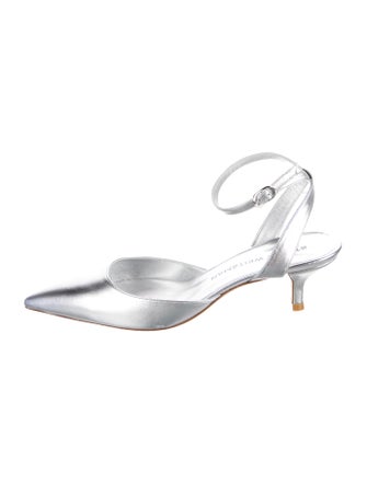 Stuart Weitzman Leather Slingback Pumps