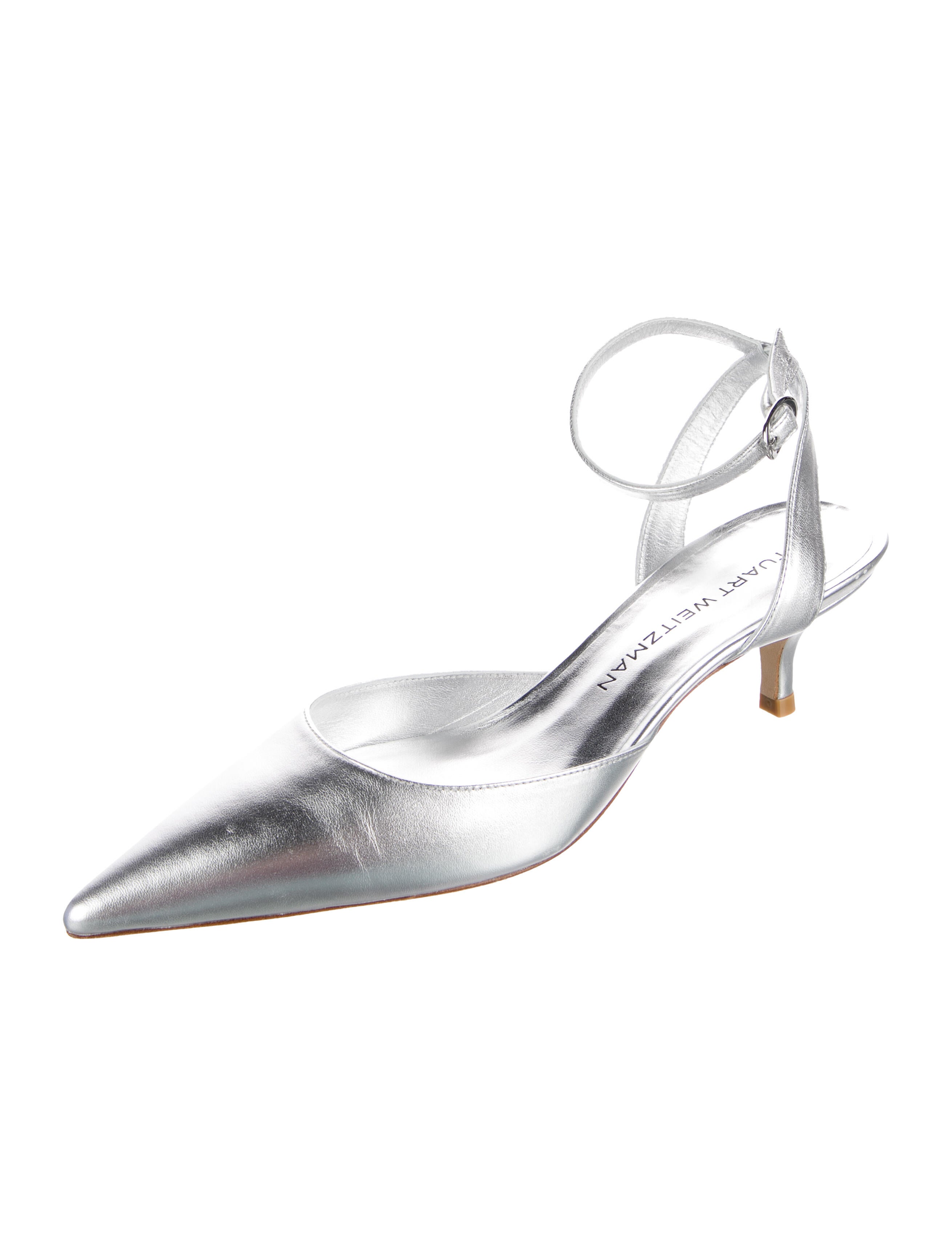 Stuart Weitzman Leather Slingback Pumps