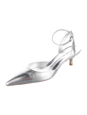 Stuart Weitzman Leather Slingback Pumps