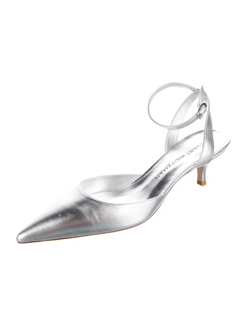 Stuart Weitzman Leather Slingback Pumps