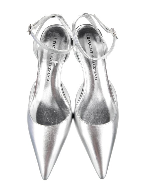 Stuart Weitzman Leather Slingback Pumps