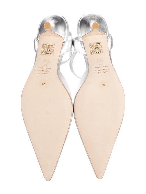 Stuart Weitzman Leather Slingback Pumps