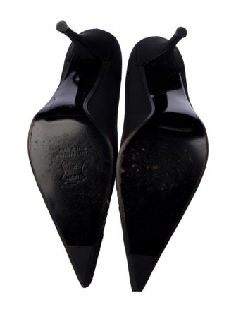 Stuart Weitzman Suede Crystal Embellishments Pumps