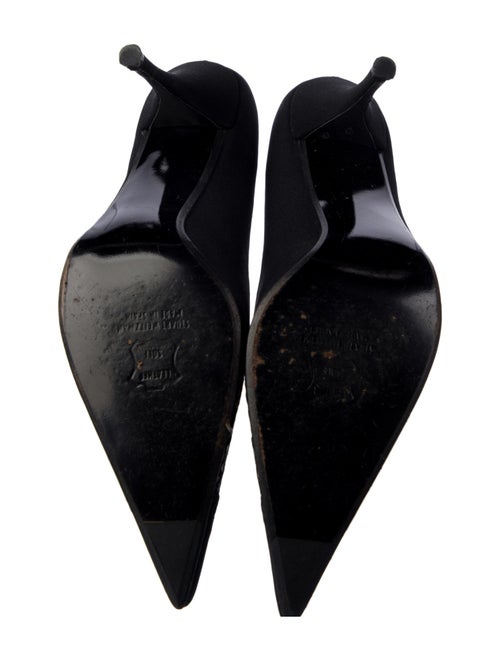 Stuart Weitzman Suede Crystal Embellishments Pumps