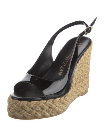 Stuart Weitzman Patent Leather Espadrilles