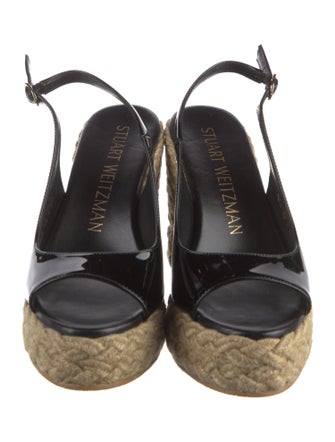 Stuart Weitzman Patent Leather Espadrilles