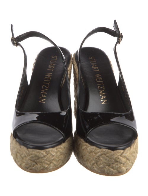 Stuart Weitzman Patent Leather Espadrilles