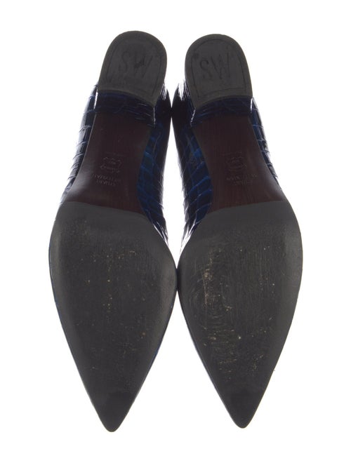 Stuart Weitzman Embossed Leather Pumps