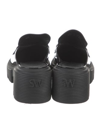 Stuart Weitzman Patent Leather Mules