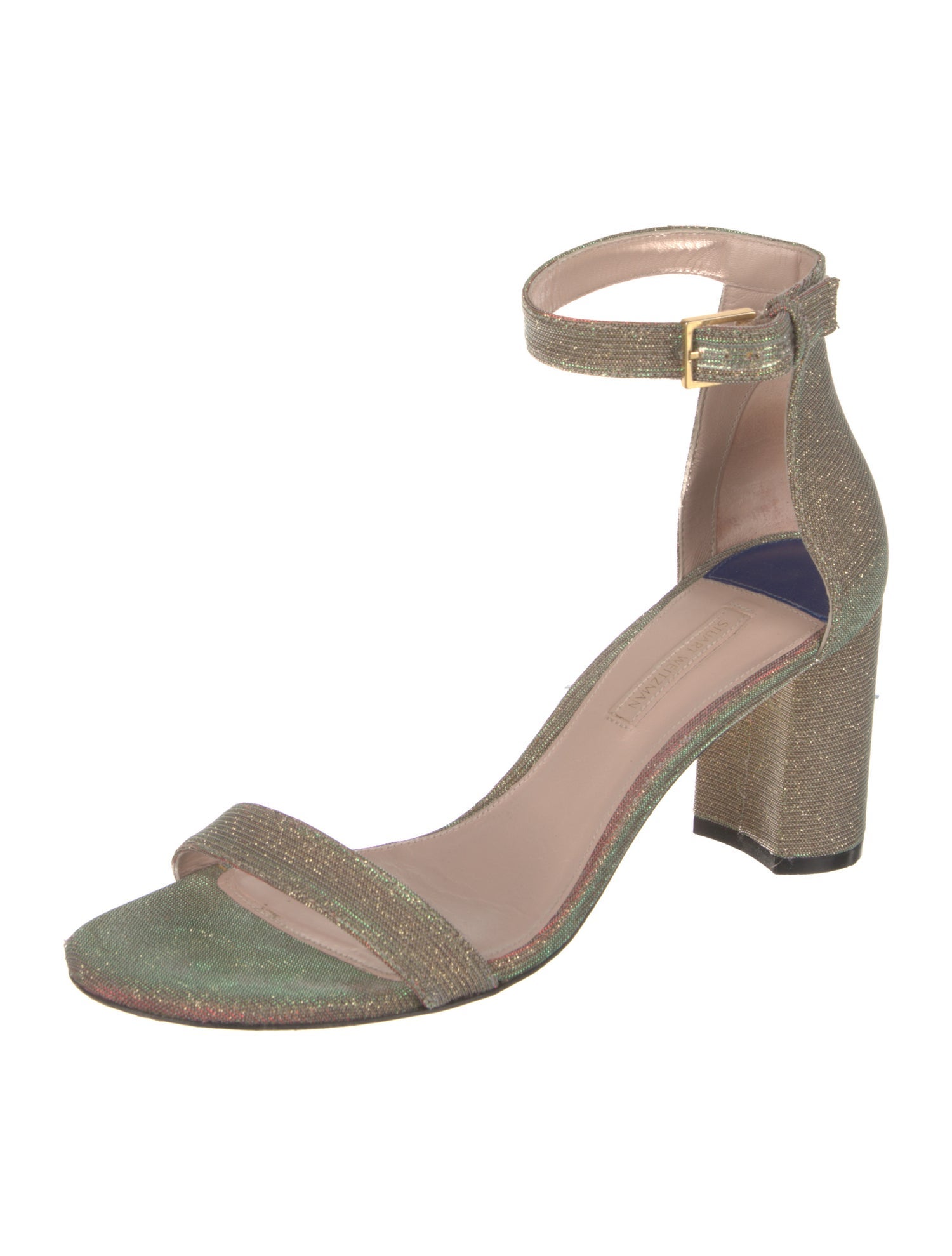 Stuart Weitzman Glitter Accents Sandals