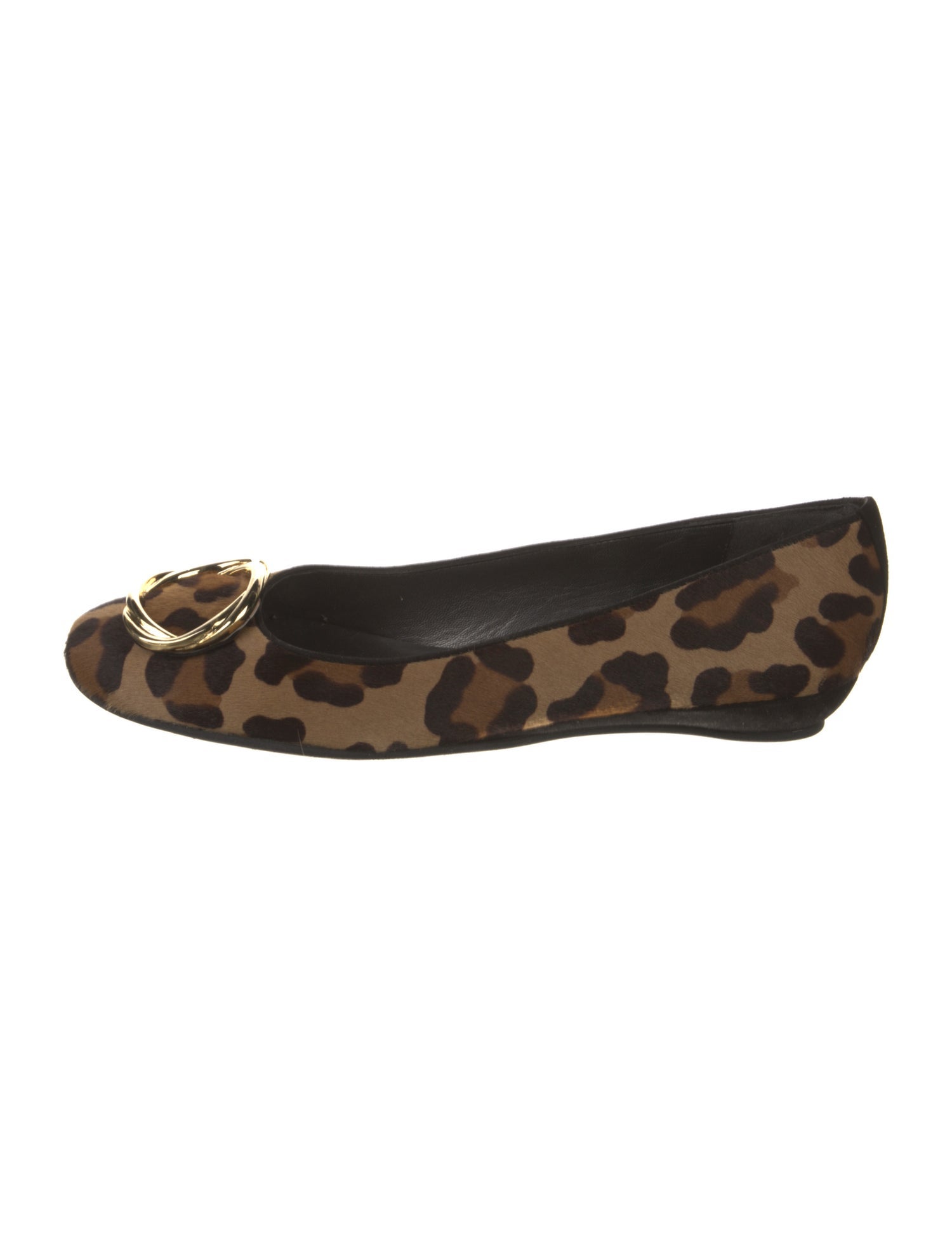 Stuart Weitzman Ponyhair Animal Print Ballet Flats