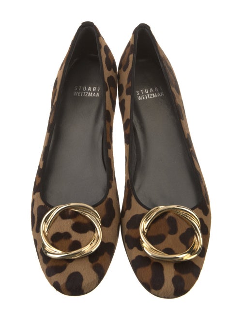 Stuart Weitzman Ponyhair Animal Print Ballet Flats