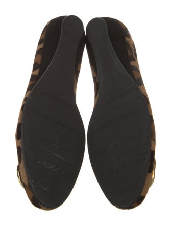 Stuart Weitzman Ponyhair Animal Print Ballet Flats