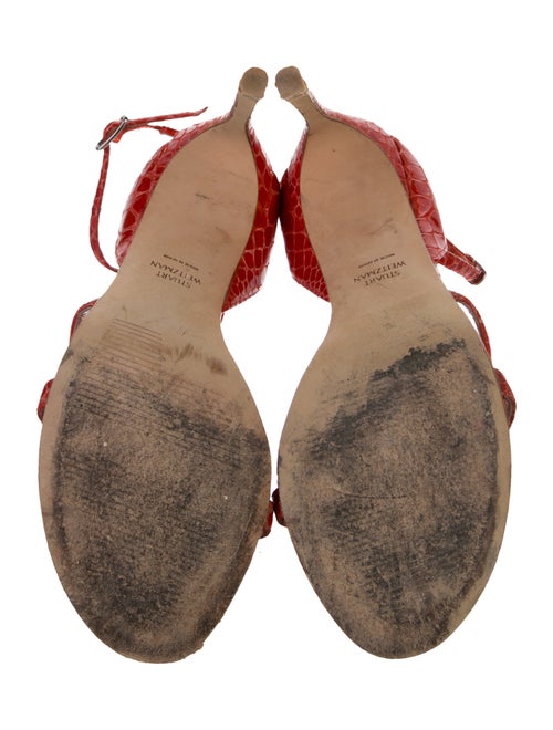 Stuart Weitzman Leather Slingback Sandals