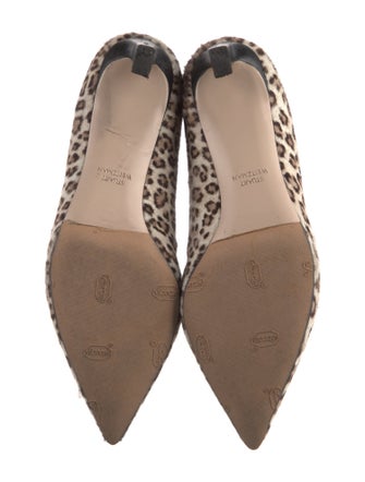 Stuart Weitzman Ponyhair Animal Print Mules