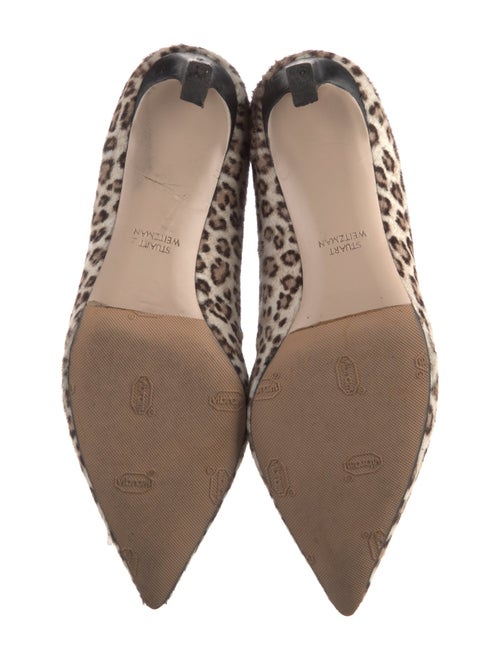 Stuart Weitzman Ponyhair Animal Print Mules