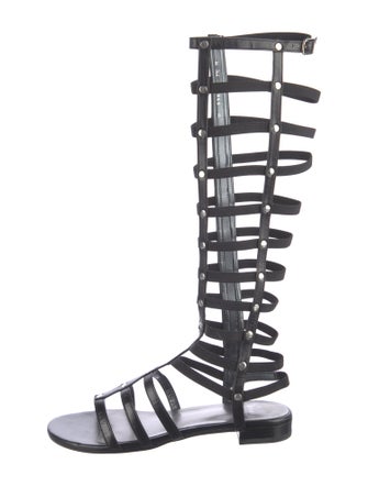 Stuart Weitzman Leather Gladiator Sandals