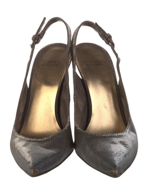 Stuart Weitzman Animal Print Slingback Pumps