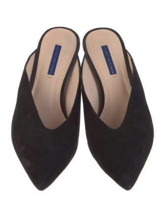 Stuart Weitzman Suede Mules