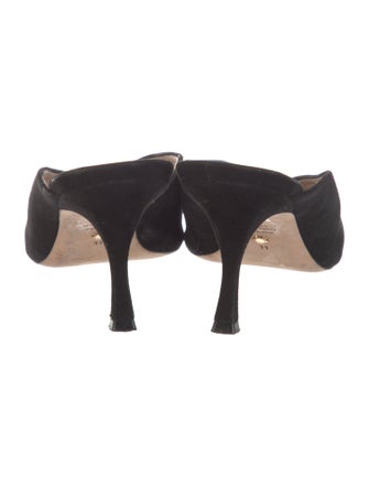 Stuart Weitzman Suede Mules