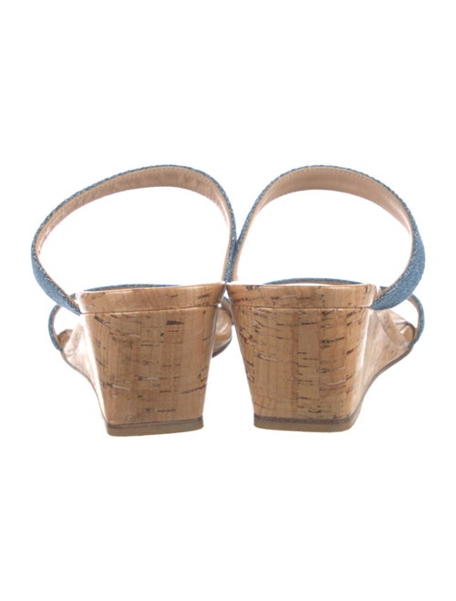 Stuart Weitzman Denim Slides