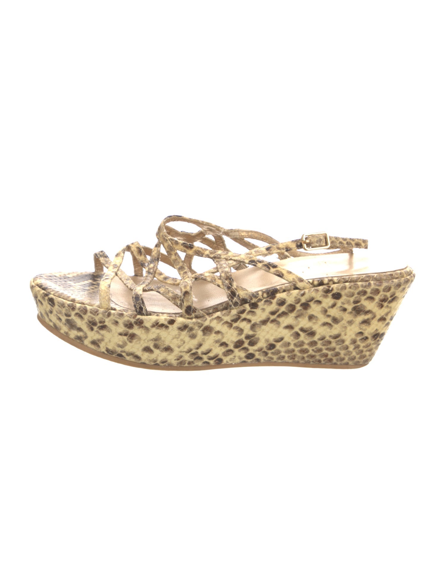 Stuart Weitzman Snakeskin Animal Print Espadrilles
