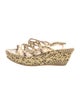 Stuart Weitzman Snakeskin Animal Print Espadrilles