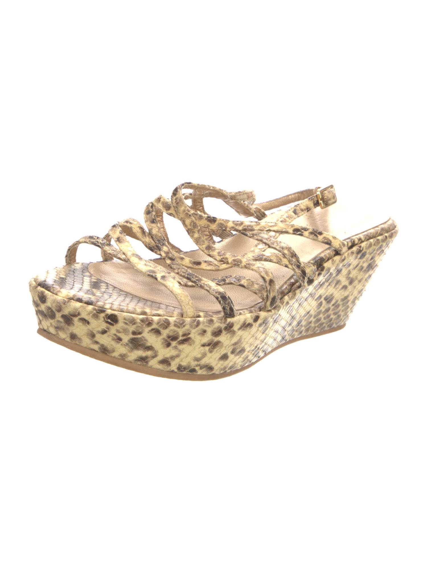 Stuart Weitzman Snakeskin Animal Print Espadrilles