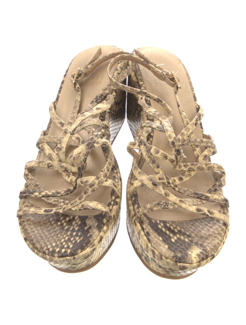 Stuart Weitzman Snakeskin Animal Print Espadrilles