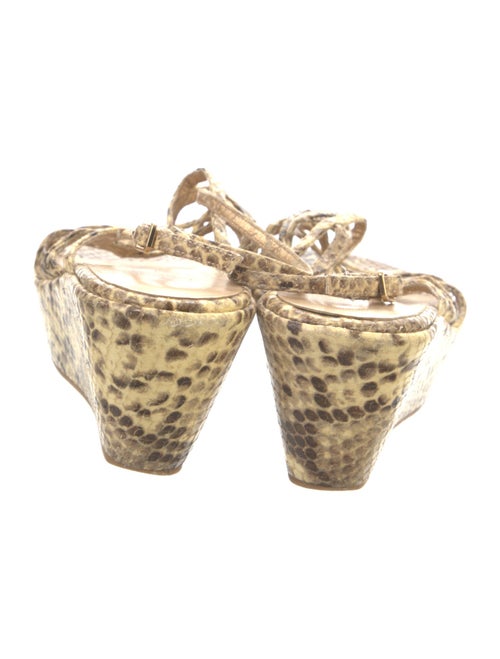 Stuart Weitzman Snakeskin Animal Print Espadrilles