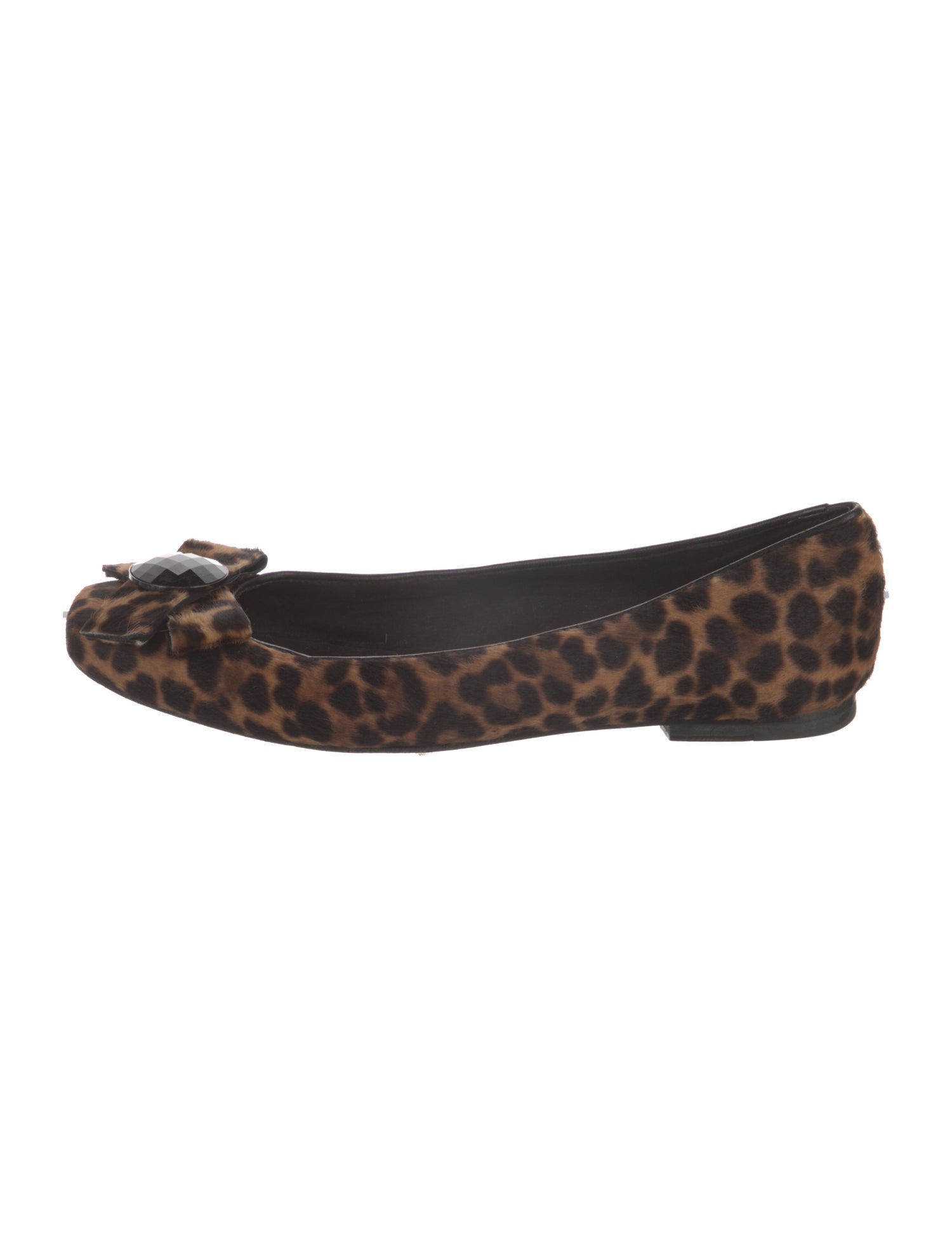 Stuart Weitzman Ponyhair Printed Flats