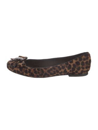 Stuart Weitzman Ponyhair Printed Flats