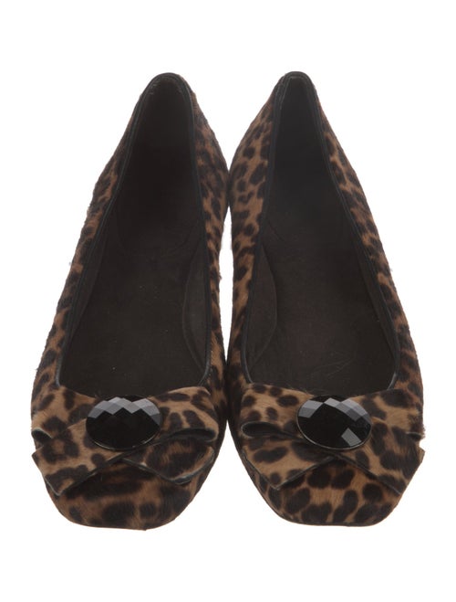 Stuart Weitzman Ponyhair Printed Flats