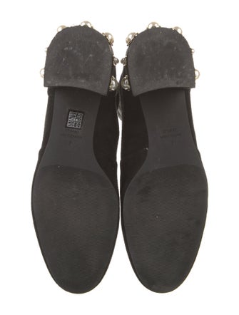 Stuart Weitzman Suede Studded Accents Sock Boots