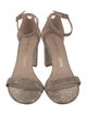 Stuart Weitzman Glitter Glitter Accents Sandals