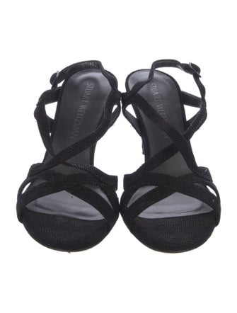 Stuart Weitzman Suede Slingback Sandals