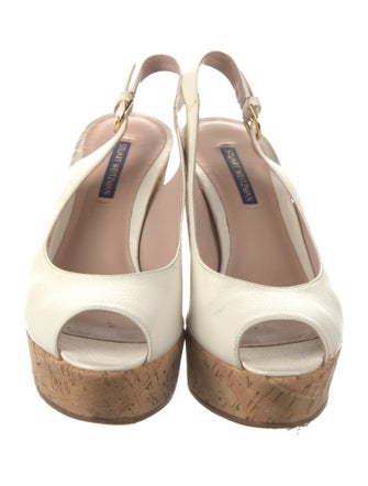 Stuart Weitzman Leather Slingback Sandals