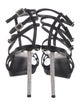 Stuart Weitzman Satin Crystal Embellishments Gladiator Sandals