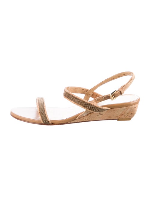 Stuart Weitzman Studded Accents Slingback Sandals