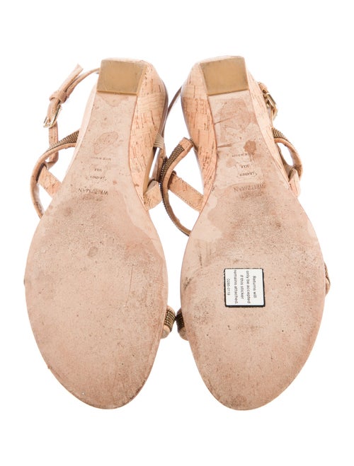 Stuart Weitzman Studded Accents Slingback Sandals